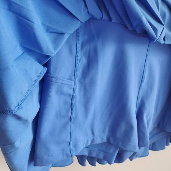 TnaMOVE Blue Pleated Tennis Mini Skirt Size L - Picture 4 of 8